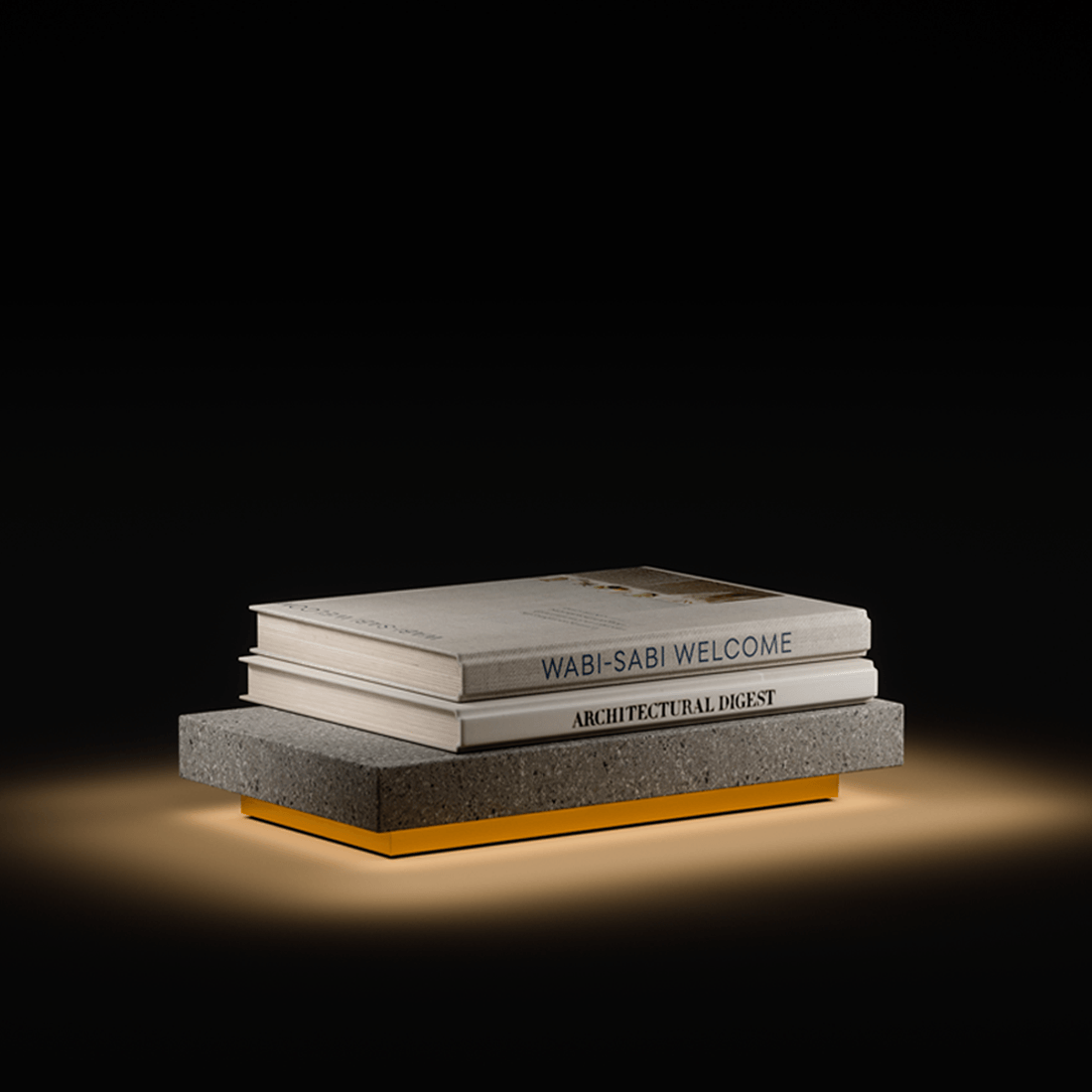 luminaria-bloco-1-t-concreto-on-livros-escuros